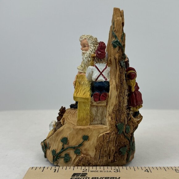 Vintage 1995 House of Lloyd Santa's Workshop Music Box Silent Night 5.5" - Picture 11 of 11